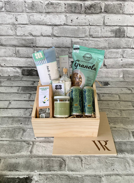 Staycation Box - Wild Rose Gift Box Co. Our gift baskets contain all local product from other independent businesses and we delivery to Cochrane, Calgary, Canmore and everywhere in between. Canada wide shipping also available.