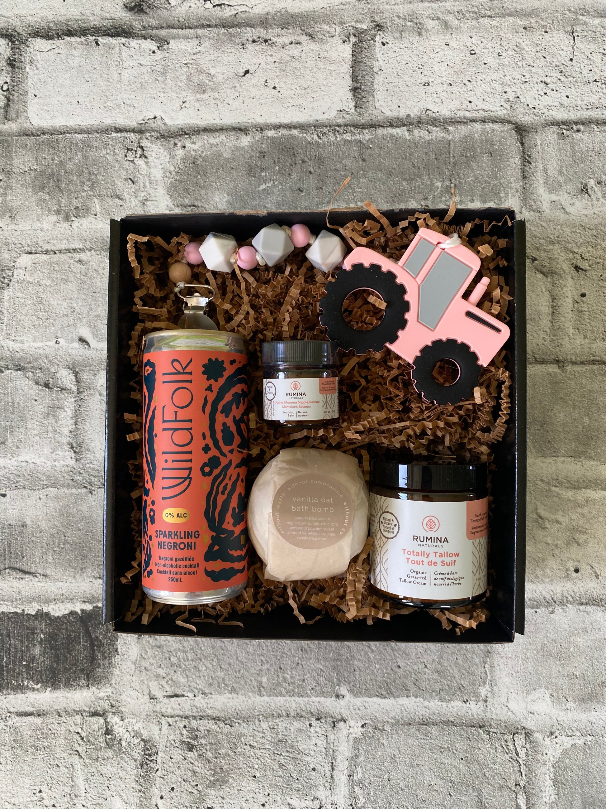 Our gift baskets contain all local product from other independent businesses and we delivery to Cochrane, Calgary, Canmore and everywhere in between. Canada wide shipping also available.